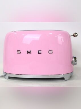 SMEG Pastel Pink 2-Slice Toaster/ New Box Is Slightly Damaged